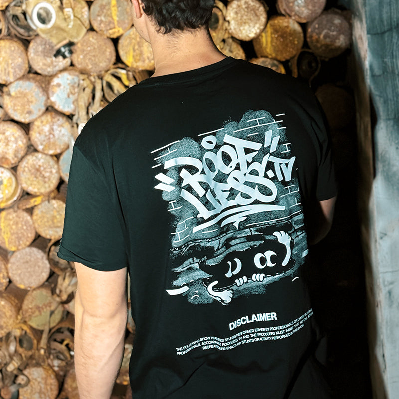 RooflessTV Shirt Graffiti (Black)