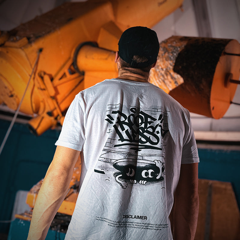 RooflessTV Shirt Graffiti (White)