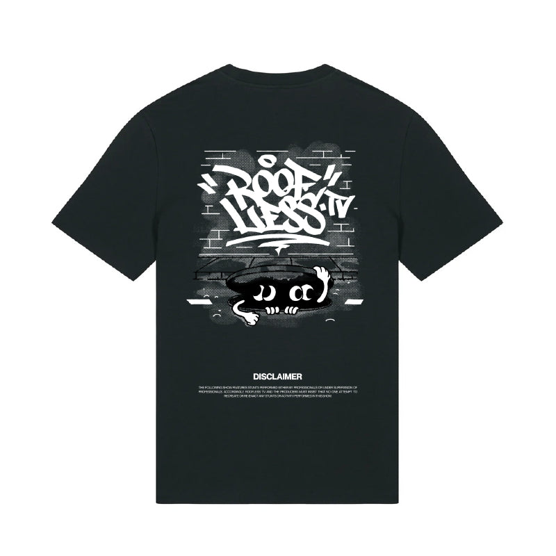 RooflessTV Shirt Graffiti (Black)